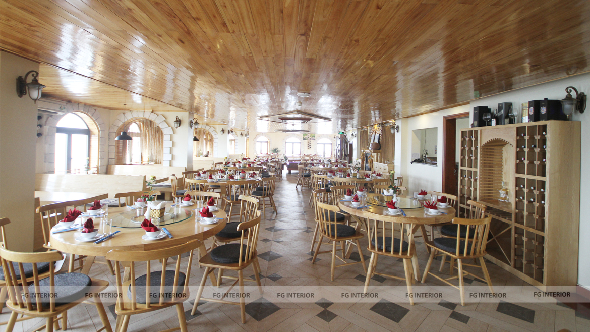 Không gian rộng rãi thoáng đãng tại nhà hàng Bốn mùa - khu nghỉ dưỡng cao nguyên Sapa