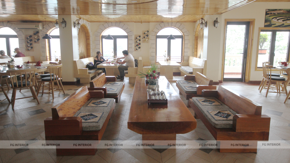 Không gian rộng rãi thoáng đãng tại nhà hàng Bốn mùa - khu nghỉ dưỡng cao nguyên Sapa