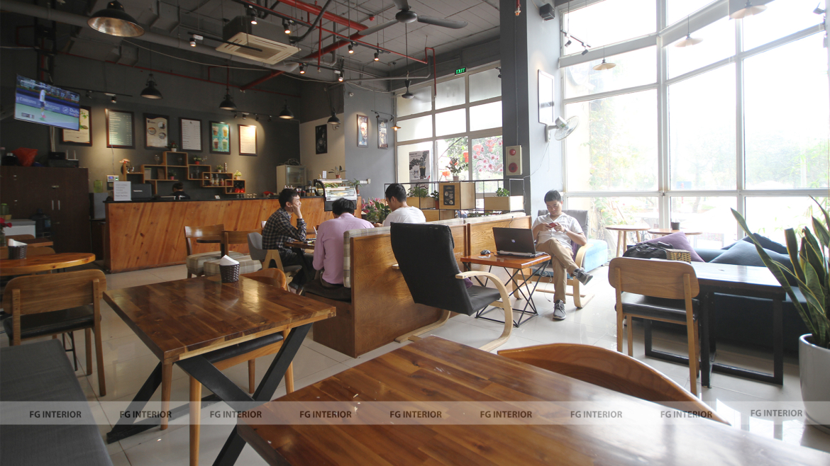 Ung dung nhâm nhi cafe và ngắm cảnh tại The Cafein - chung cư N04 Thành Thái