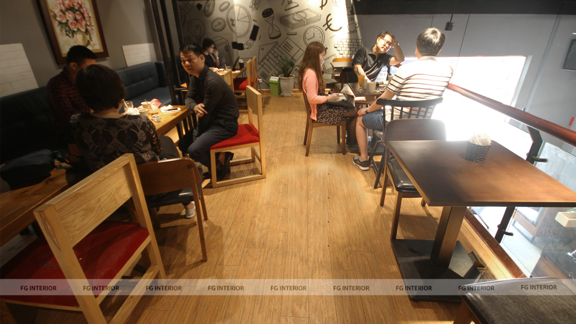 Phong cách thiết kế nội thất hiện đại Á Đông tại The cafein 17T11 Nguyễn Thị Định